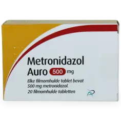 Opakowanie leku Metronidazol Auro 500 mg.