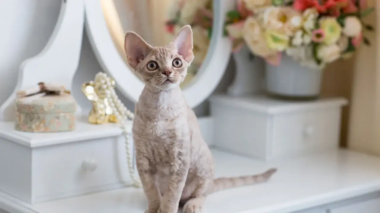 Zdjęcie Biały Devon Rex: Cechy, osobowość i gdzie kupić kocięta
